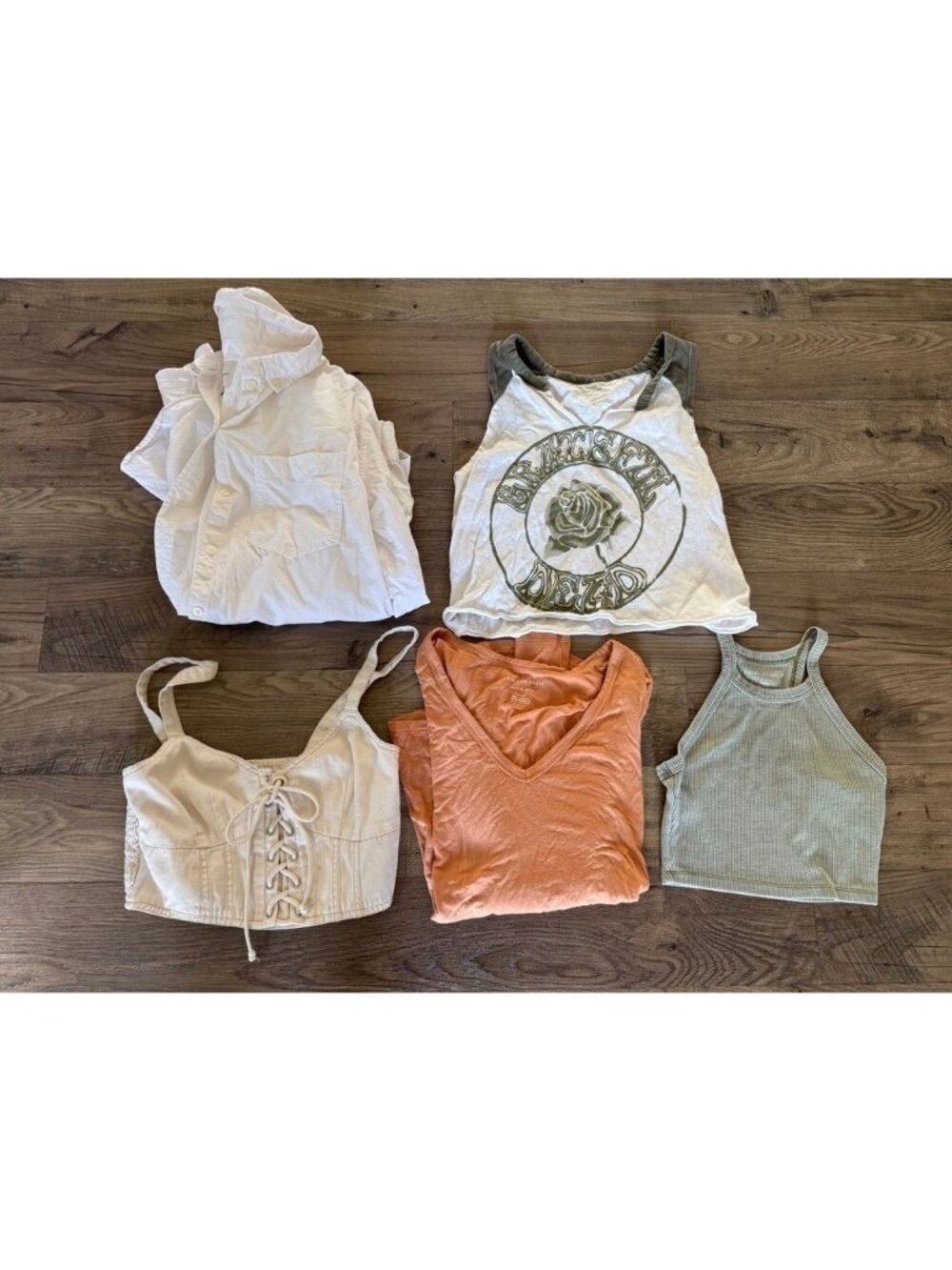 American Eagle Outfitters Lot of 5 Shirts and Tops Teen Bundle Womens Size Small